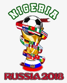 #nigeria #russia #flag #ball #worldcup #worldfootball - Egypt In Russia 2018, HD Png Download, Transparent PNG