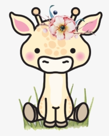 Giraffe Silhouette Projects, Giraffe, Die Cutting, - Cute Drawings Of Giraffes, HD Png Download, Transparent PNG