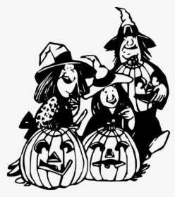 Halloween, Lantern, Magic, Occult, Pumpkin, Witch - Clip Art Three Witches, HD Png Download, Transparent PNG