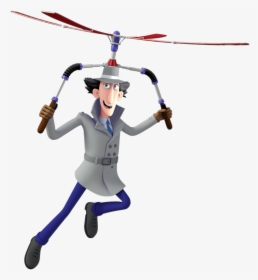 Inspector Gadget Flying Hat - Inspector Gadget Flying, HD Png Download, Transparent PNG