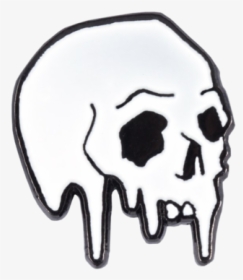 Dripping Skull Pin - Skull Pin, HD Png Download, Transparent PNG