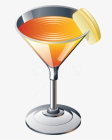 Transparent Wine Glass Icon Png - Transparent Background Cocktail Clipart Png, Png Download, Transparent PNG