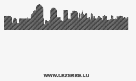 Silhouette New York City Carbon Decal - View Of New York From Nj City, HD Png Download, Transparent PNG