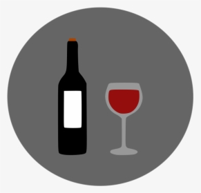 Circle Wine - Wine Glass, HD Png Download, Transparent PNG