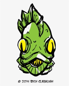 1010 Monster Face Gill Man, HD Png Download, Transparent PNG