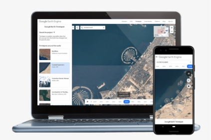 Google Earth Timelapse Mobile - Google Earth On Laptop, HD Png Download, Transparent PNG