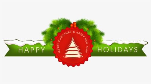 Happy Holidays Text Png , Png Download - Transparent Background Holidays Clipart, Png Download, Transparent PNG