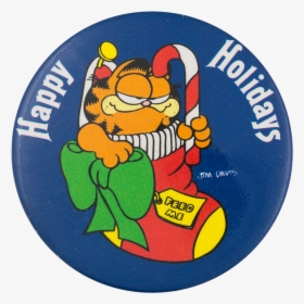 Happy Holidays Garfield Event Button Museum - Cartoon, HD Png Download, Transparent PNG