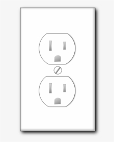 Area,black And White,ac Power Plugs And Socket Outlets - Power Socket Clipart, HD Png Download, Transparent PNG