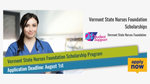 Vermont State Nurses Foundation Scholarships - Vet Scholarships, HD Png Download, Transparent PNG
