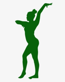 Gymnast Silhouette Standing, HD Png Download, Transparent PNG