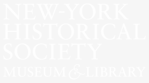 New York Historical Society Logo White, HD Png Download, Transparent PNG