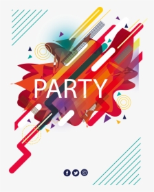 Vector Abstracts Party - Party Poster Png, Transparent Png, Transparent PNG