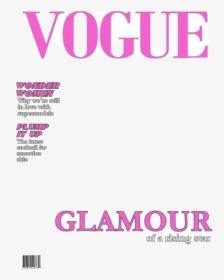 #freetoedit #vogue #magazine #cover #glamour #pink - Vogue Magazine Cover Picsart, HD Png Download, Transparent PNG