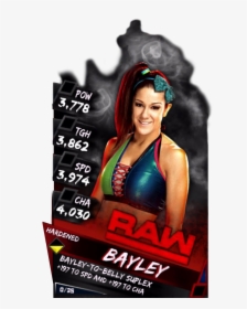 Supercard Bayley S3 Hardened Raw - Wwe Supercard Hardened Cards, HD Png Download, Transparent PNG