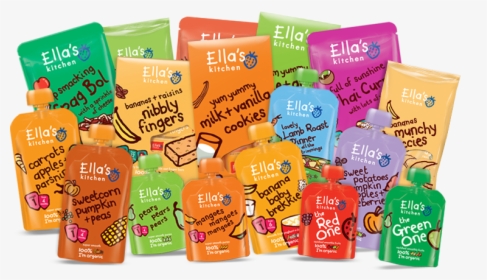 A View Of Some Of The Ella S Kitchen Range - Baby Food Packaging, HD Png Download, Transparent PNG