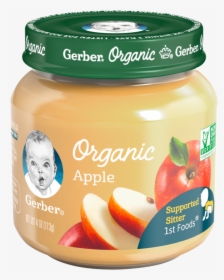 Gerber 1st Foods Organic Apple Baby Food - Jar Gerber Baby Food, HD Png Download, Transparent PNG