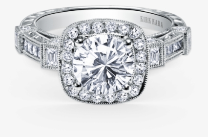 Carmella Platinum Engagement Ring Cottage Hill Diamonds - Sparkly Diamond Engagement Ring, HD Png Download, Transparent PNG