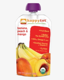 Happy Tot Organic Superfoods Bananas, Peaches & Mangos - Plastic Bottle, HD Png Download, Transparent PNG