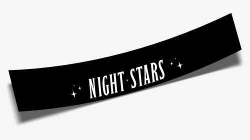 Night Stars Banner Black - Printing, HD Png Download, Transparent PNG