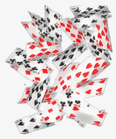 Cards Card Game Playing Falling - Falling Playing Cards Png, Transparent Png, Transparent PNG