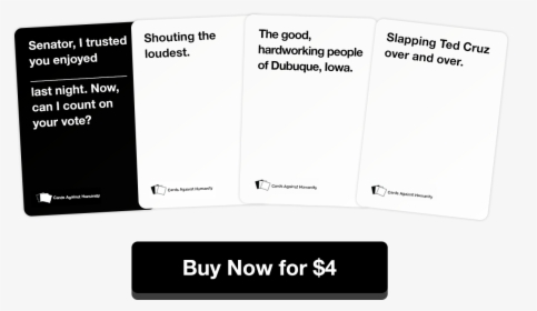 Cards Against Humanity Png - Cards Against Humanity Political Pack, Transparent Png, Transparent PNG