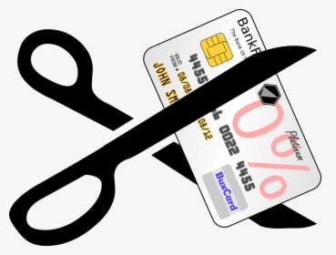 Credit-card, Scissors, Cutting, Financial, Debt - Paying Off Debt Clipart, HD Png Download, Transparent PNG