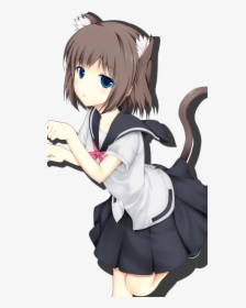 Neko Girl Wallpaper Pack - Anime Cat Girl Png, Transparent Png, Transparent PNG