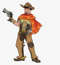 My Dear Travis Cosplaying As Mccree From Overwatch - Cartoon, HD Png Download, Transparent PNG