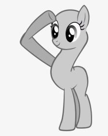 Salute Vector Png - Mlp Earth Pony Template, Transparent Png, Transparent PNG