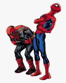 Hd - Deadpool And Spiderman Png, Transparent Png, Transparent PNG