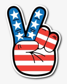 Usa Peace Sign Transparent, HD Png Download, Transparent PNG