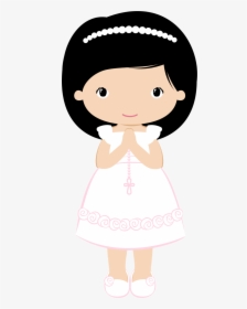 Girls In Their First Communion Clip Art - Clipart Communion Girls Png,  Transparent Png , Transparent Png Image - PNGitem