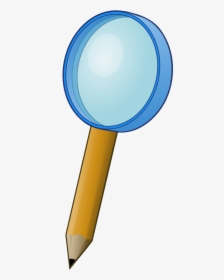 Magnifying-pencil - Magnifying Glass With Pencil Png, Transparent Png, Transparent PNG