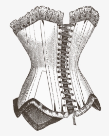 Corset Illustration - Victorian Corset Png, Transparent Png, Transparent PNG