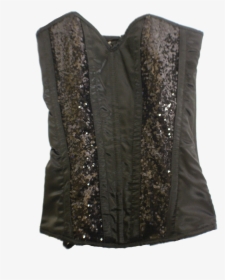 Steel Boned Sequin Molded Full Bust Corset - Blouse, HD Png Download, Transparent PNG