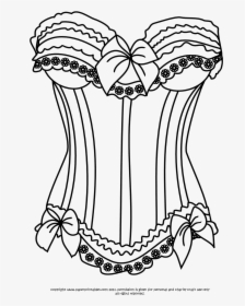 Backing Paper For This Is In Backing Papers - Corset Coloring Page, HD Png Download, Transparent PNG