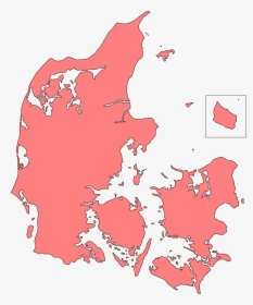 Plain Map Of Denmark, HD Png Download, Transparent PNG
