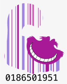 Svg Free Download Barcode Clipart Admit One - Alice In Wonderland Cheshire Cat Smile, HD Png Download, Transparent PNG