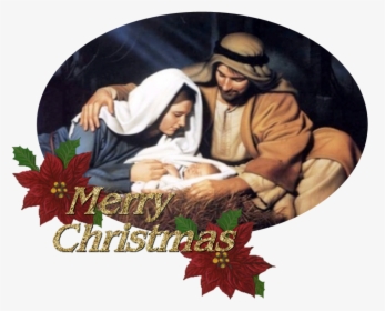 Merry Christmas With Joseph And Mary, HD Png Download, Transparent PNG