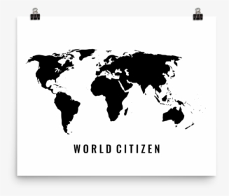Dünya Haritası Siyah Beyaz, HD Png Download, Transparent PNG