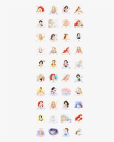 Disney Princesses Custom Stickers Line Sticker Gif - เจ้า หญิง สติ ก เกอร์, HD Png Download, Transparent PNG