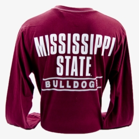 Transparent Mississippi State Png - Long-sleeved T-shirt, Png Download, Transparent PNG