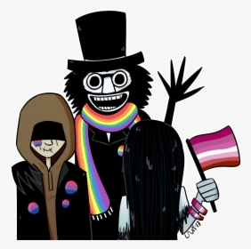 Cartoon Fictional Character - Babadook And Bye Bye Man, HD Png Download, Transparent PNG