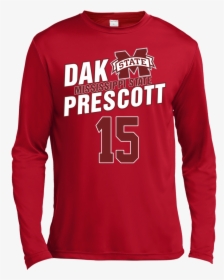 Dak Prescott Mississippi State Shirt - Long-sleeved T-shirt, HD Png Download, Transparent PNG