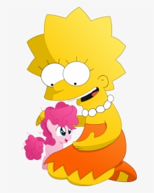 Kehrminator, Crossover, Filly, Lisa Simpson, Pinkie - Red Aesthetic Lisa Simpson, HD Png Download, Transparent PNG