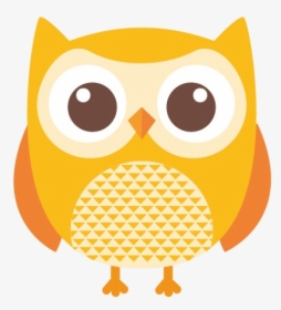 Yellow Owl Clipart Transparent Png - Cute Cartoon Owl Png, Png Download, Transparent PNG