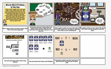 Maths Storyboard Examples, HD Png Download, Transparent PNG