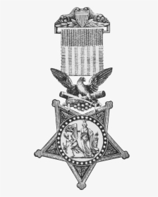 Transparent Medal Of Honor Clipart - Medal Of Honor Black And White, HD Png Download, Transparent PNG