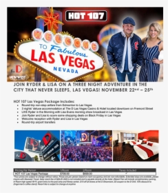 Hot 107 Las Vegas - Welcome To Las Vegas, HD Png Download, Transparent PNG